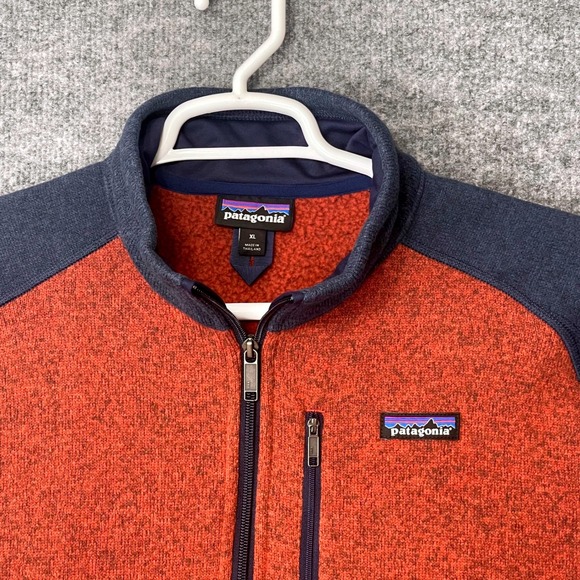Patagonia Other - Patagonia Better Sweater 1/4 Zip Fleece Pullover Mens XL Orange Navy 25522 FA16